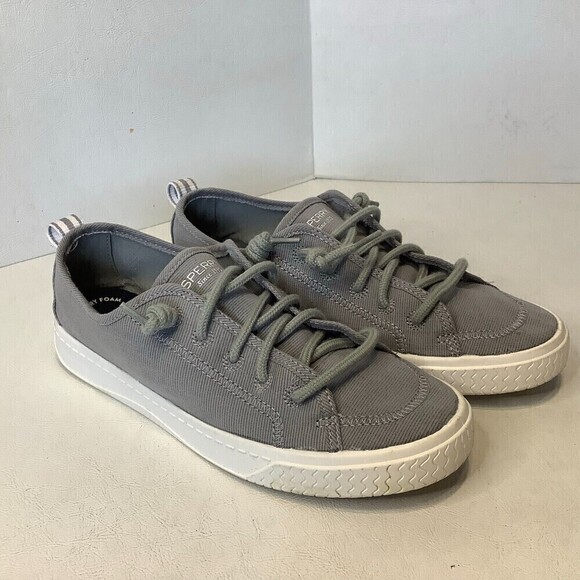 Women's Sperry Shorefront STS86112 Slip On Sneaker Size 7 M Gray - Picture 1 of 9